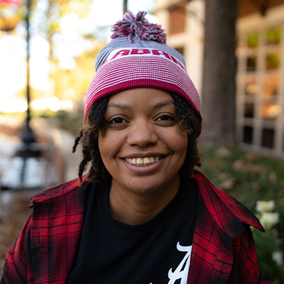 Alabama Stripe Beanie With Pom