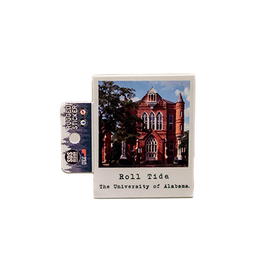    University Of Alabama Clark Hall Rugged Sticker