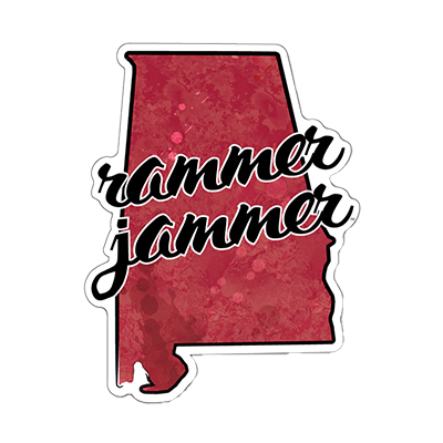    Alabama Rammer Jammer State Decal