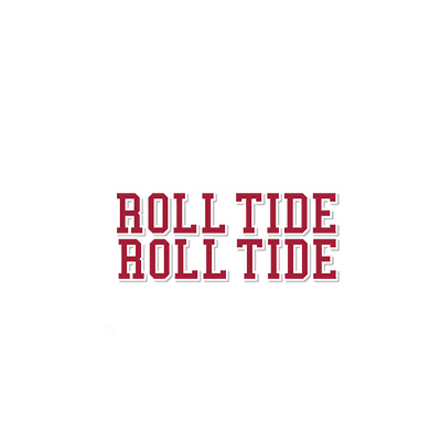    Roll Tide Block Letter Decal