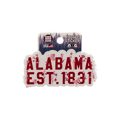    University Of Alabama Est 1831 Rugged Sticker