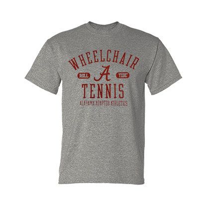 Alabama Adapted Athletics Wheelchair Tennis Retro Arch T-Shirt