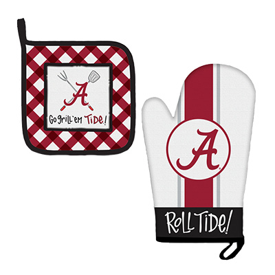 Alabama Roll Tide Oven Mitt And Pot Holder