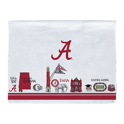 Alabama Landmarks Hand Towel