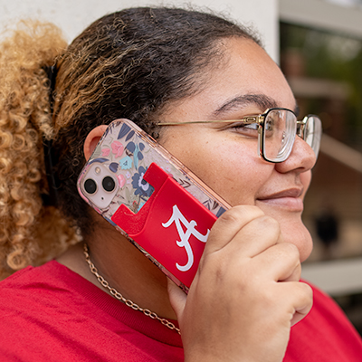 Alabama Script A Cell Phone Wallet