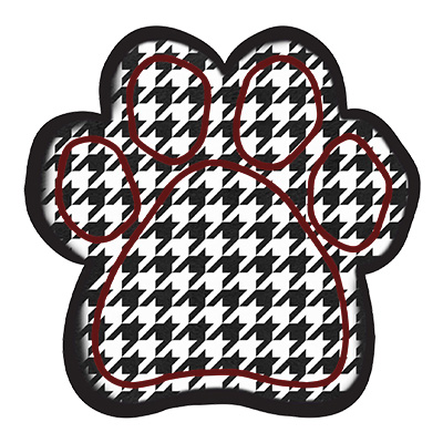 Houndstooth Paw Throw