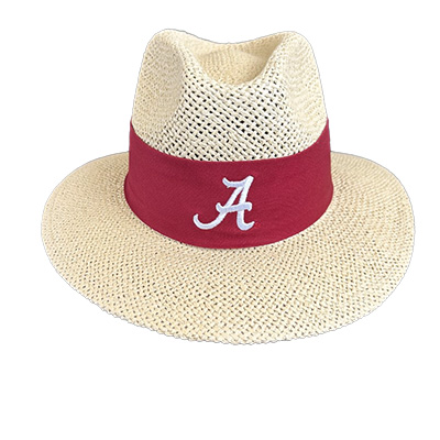 Alabama Script A Straw Fedora Hat