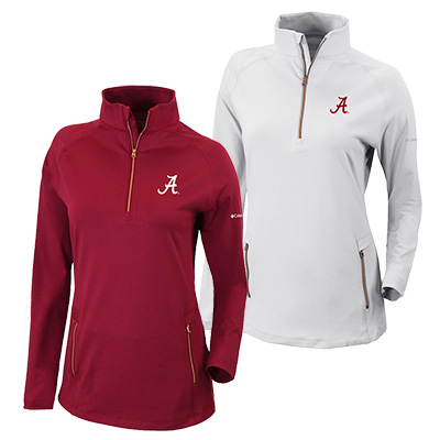 Alabama Script A Omni-Wick Outward Nine 1/4 Zip Pullover