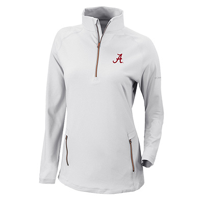 ALABAMA SCRIPT A OMNI-WICK OUTWARD NINE 1/4 ZIP PULLOVER