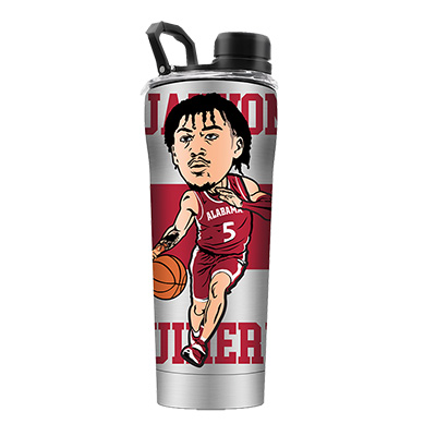 Alabama Basketball Jahvon Quinerly Stainless Steel Shaker