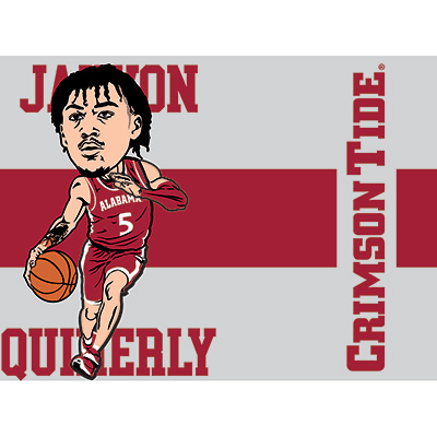 ALABAMA BASKETBALL JAHVON QUINERLY STAINLESS STEEL SHAKER