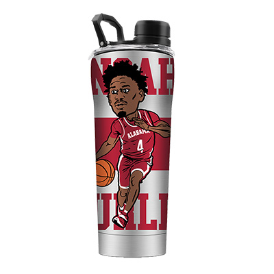 Alabama Basketball  Noah Gurley Stainless Steel Shaker