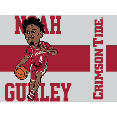 ALABAMA BASKETBALL  NOAH GURLEY STAINLESS STEEL SHAKER