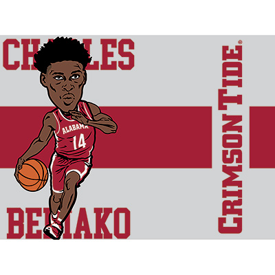 ALABAMA BASKETBALL CHARLES BEDIAKO STAINLESS STEEL SHAKER