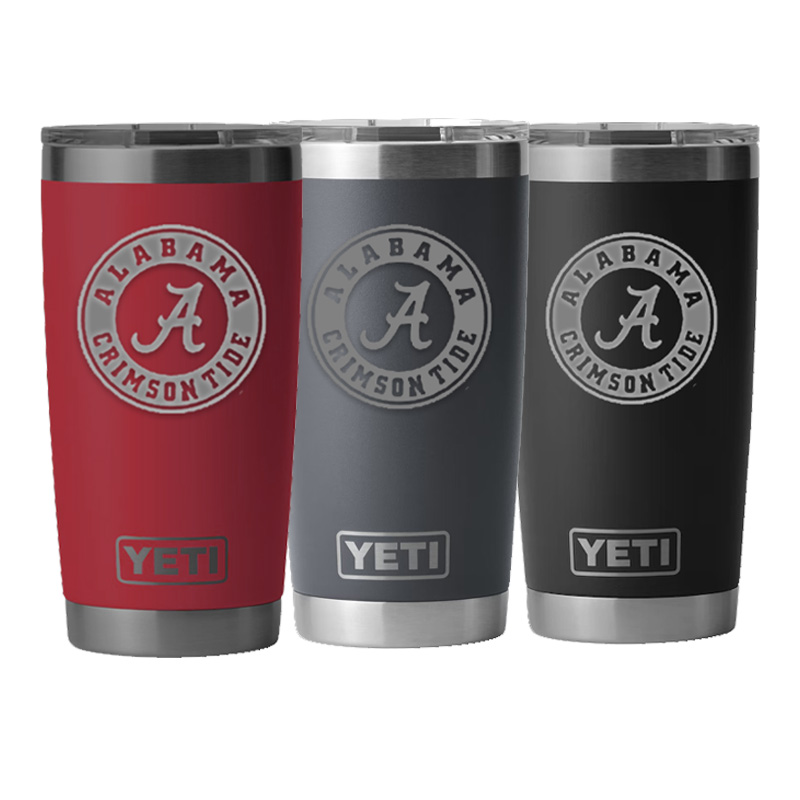 Alabama Tumbler, Crimson and White 