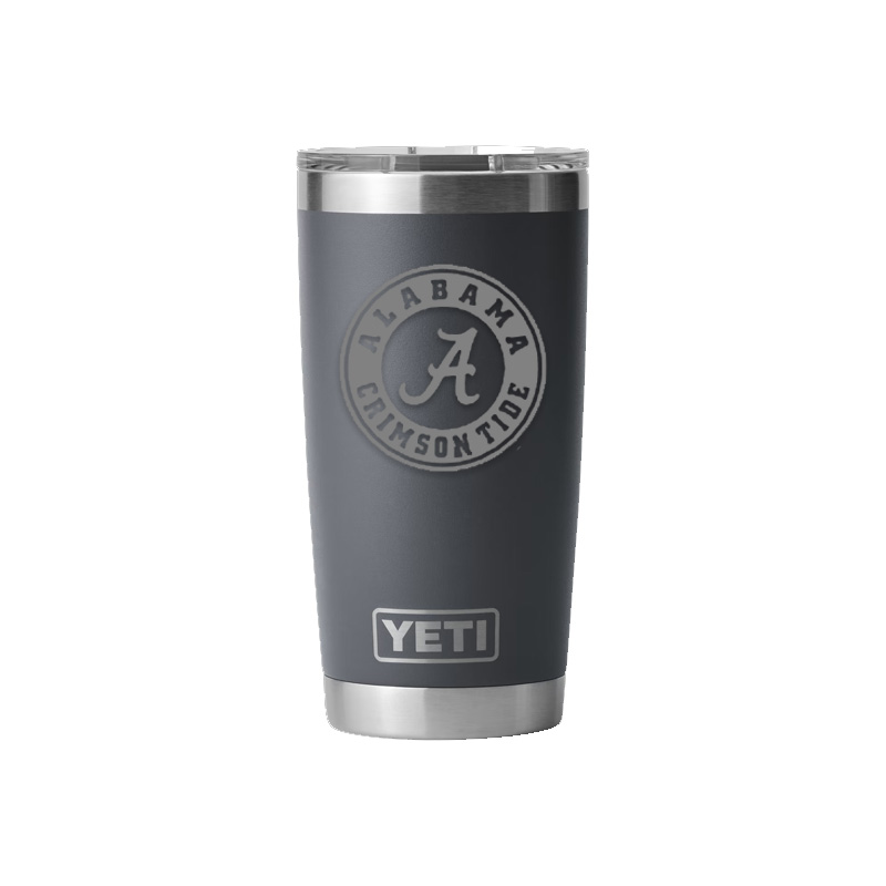 Bama | Alabama Yeti 30oz White Powder Coated Rambler | Alumni Hall