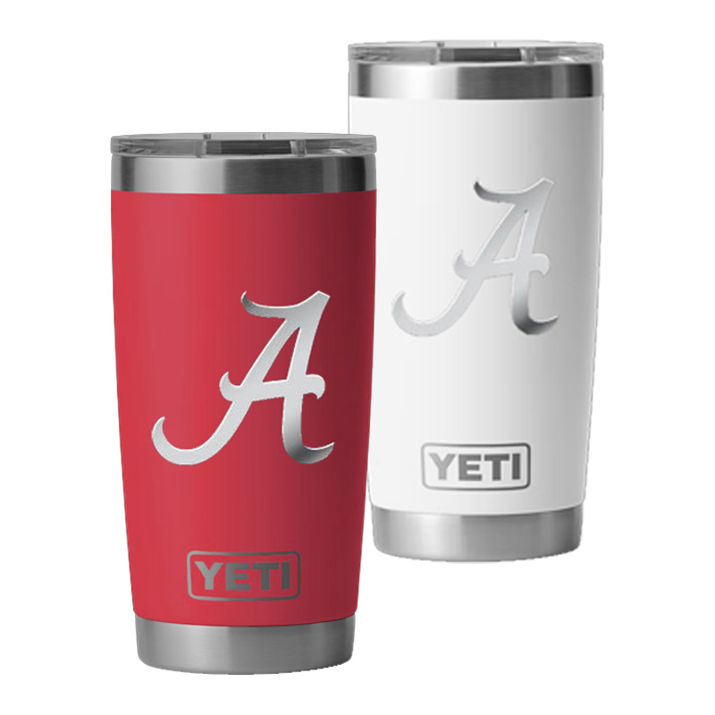 Alabama Script A Rambler Tumbler  University of Alabama Supply Store