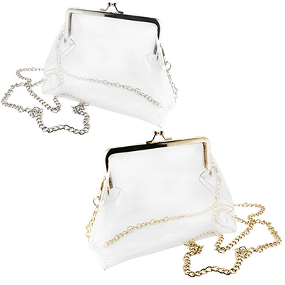 Kiss Lock Crossbody Clear Handbag