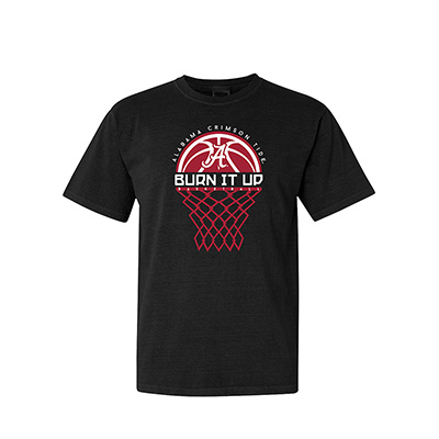 Alabama Crimson Tide Burn It Up Basketball T-Shirt