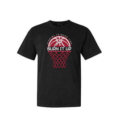 Alabama Crimson Tide Burn It Up Basketball T-Shirt