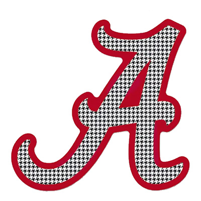    Alabama Houndstooth Script A Decal