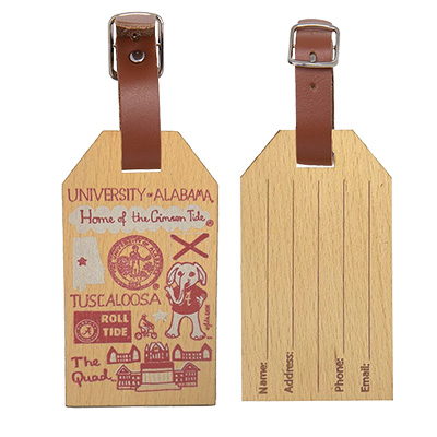 Alabama Julia Gash Beechwood Luggage Tag