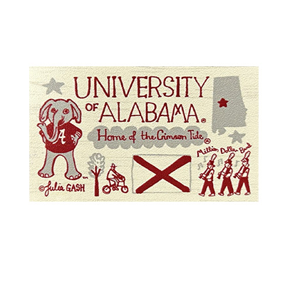 Alabama Julia Gash Recycled Wood Magnet