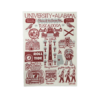    Alabama Julia Gash Vinyl Sticker