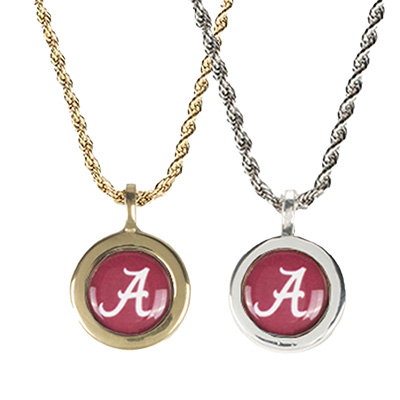 Alabama Script A Art Deco Necklace