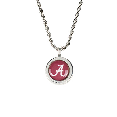 ALABAMA SCRIPT A ART DECO NECKLACE