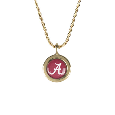 ALABAMA SCRIPT A ART DECO NECKLACE