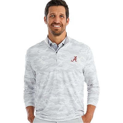 Alabama Script A Discord 1/4 Zip Camo Print Pullover