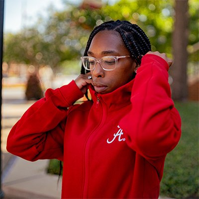 ALABAMA SCRIPT A CLASSIC-FIT FLEECE FULL ZIP HOODIE