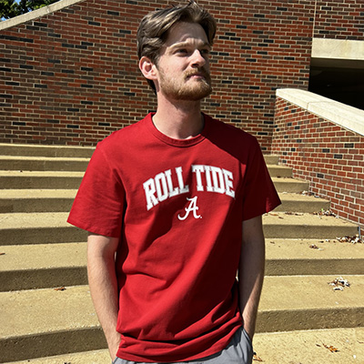Alabama Roll Tide Over Script A Cotton Jersey T-Shirt