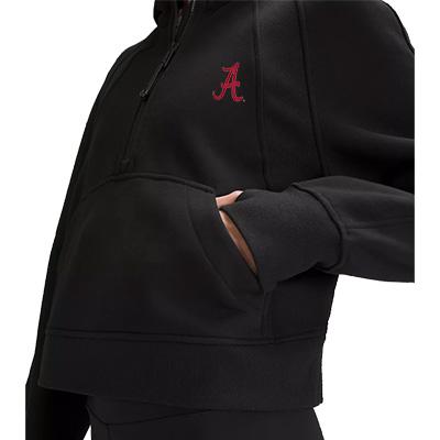 ALABAMA SCRIPT A SCUBA OVERSIZED 1/2 ZIP HOODIE