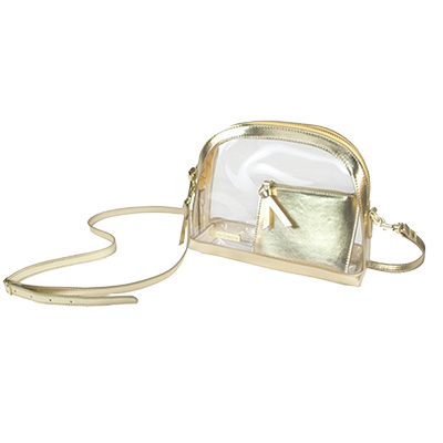 Half Moon Clear Crossbody Handbag