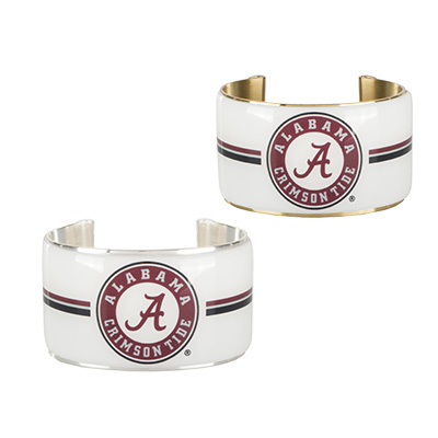 Alabama Circle Logo Art Deco Cuff Bracelet