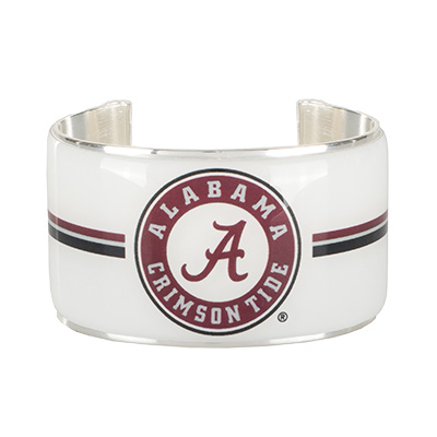 ALABAMA CIRCLE LOGO ART DECO CUFF BRACELET