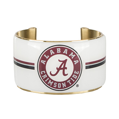 ALABAMA CIRCLE LOGO ART DECO CUFF BRACELET