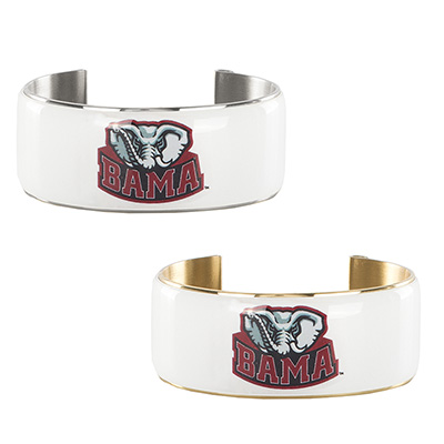 Bama Elephant Art Deco Cuff Bracelet