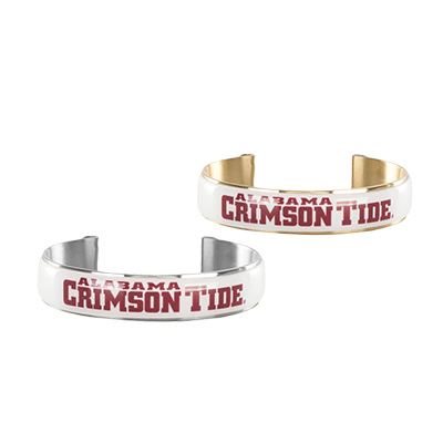 Alabama Crimson Tide Art Deco Cuff Bracelet