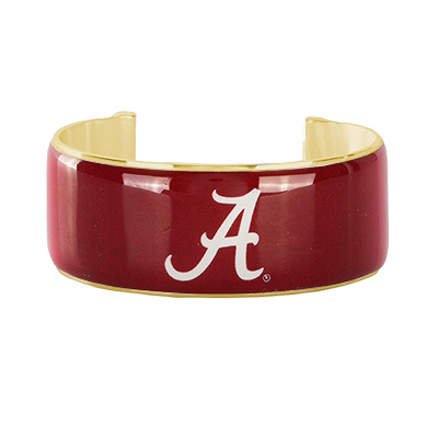 ALABAMA SCRIPT A ART DECO CUFF BRACELET