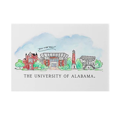 University Of Alabama Skyline Print