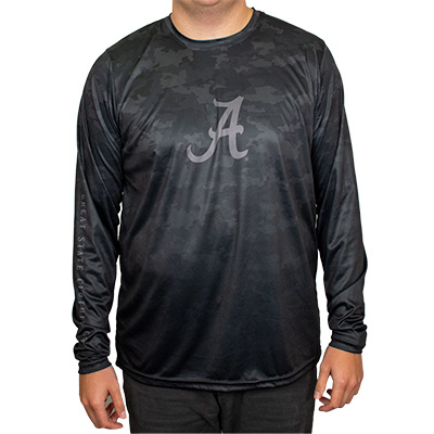 Alabama Script A Long Sleeve Performance Shirt