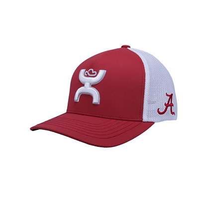 ALABAMA SCRIPT A 5-PANEL MID-PROFILE CURVED BILL CAP