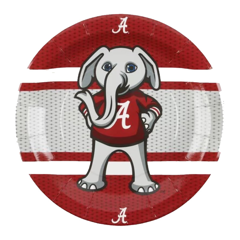 Alabama Big AL Paper Plate Set Of 8 (SKU 1387791099) Alabama Big AL Paper Plate Set Of 8 (SKU 1387791099)