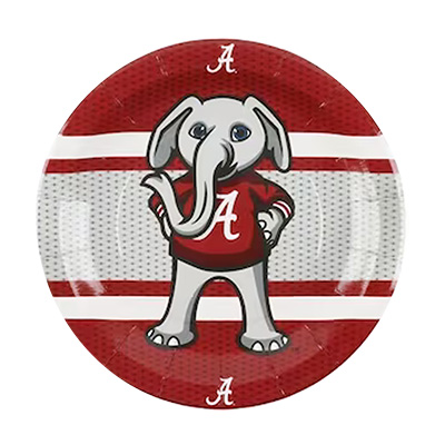 Alabama Big AL Paper Plate Set Of 8