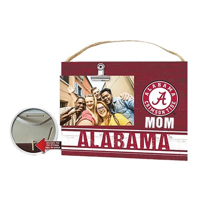 Alabama Custom Clip It Mom  Circle Logo Frame