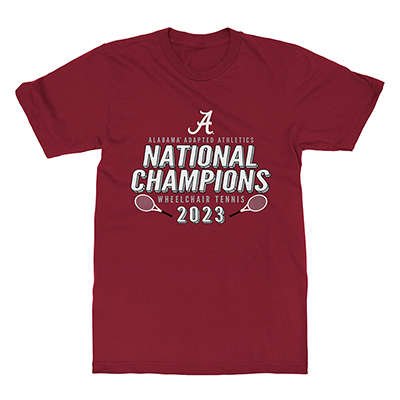           2023 Alabama Adapted Athletics Wheelchair Tennis National Champions T-Shirt