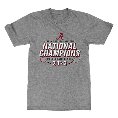           2023 Alabama Adapted Athletics Wheelchair Tennis National Champions T-Shirt